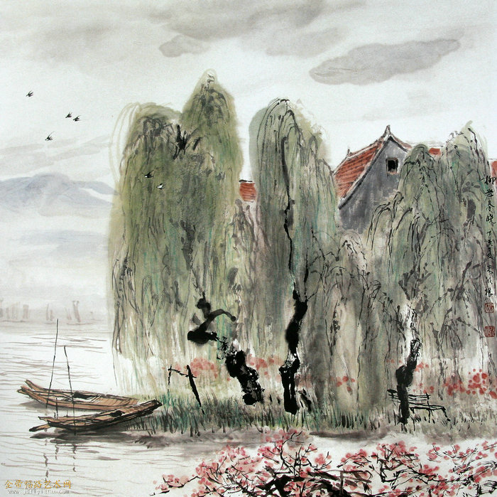 柳岸春晓69x69cm.JPG