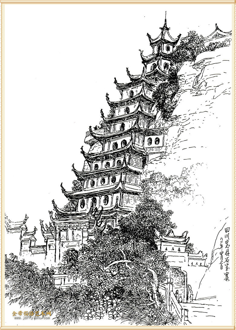 锦州笔架山上的石楼(亦称三清阁),却是罕见的.