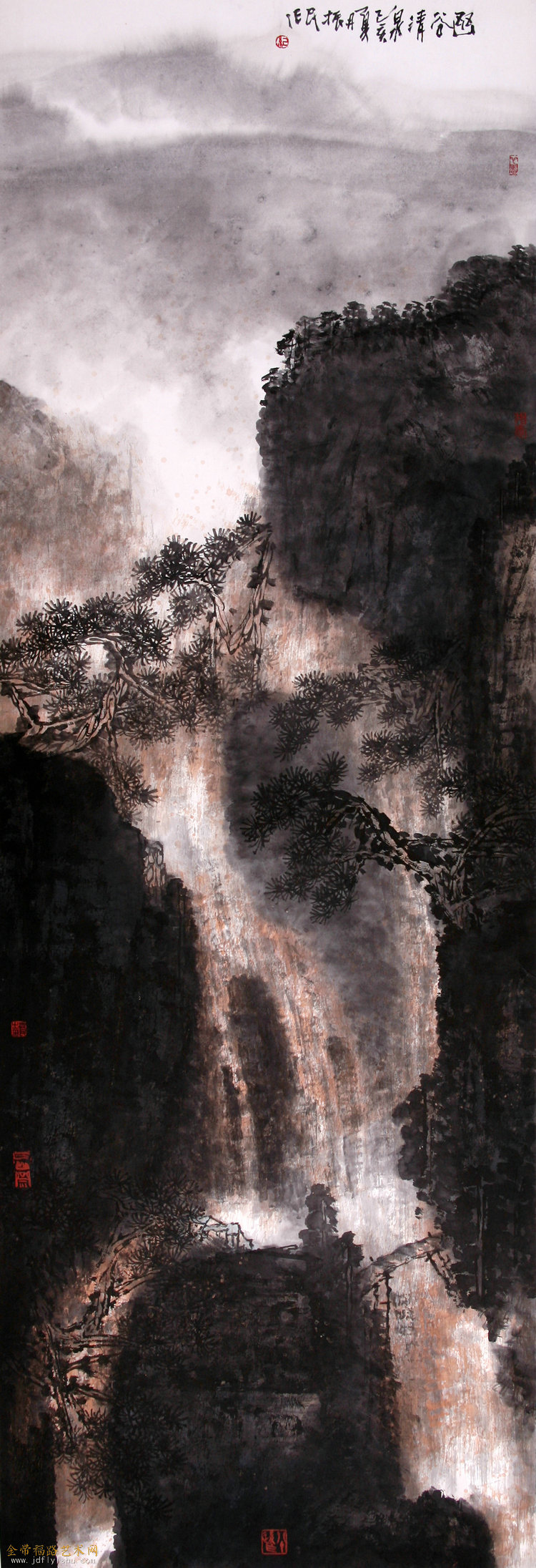 幽谷清泉203x70cm纪振民.jpg