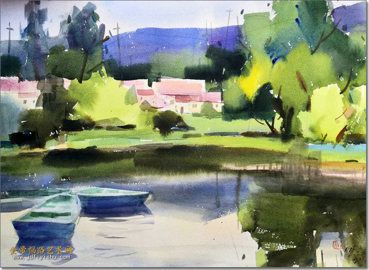 8《蓟州风景》帅起44X59cm.jpg