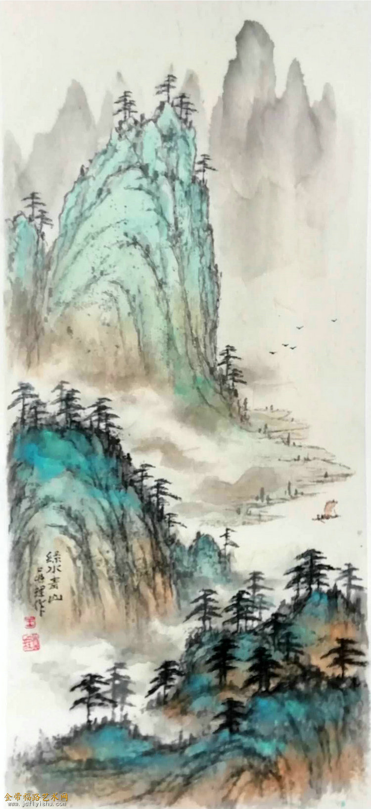 彩墨透清雅丹青溢德馨——著名画家王真理作品赏析（文/陈汝明）【金带福