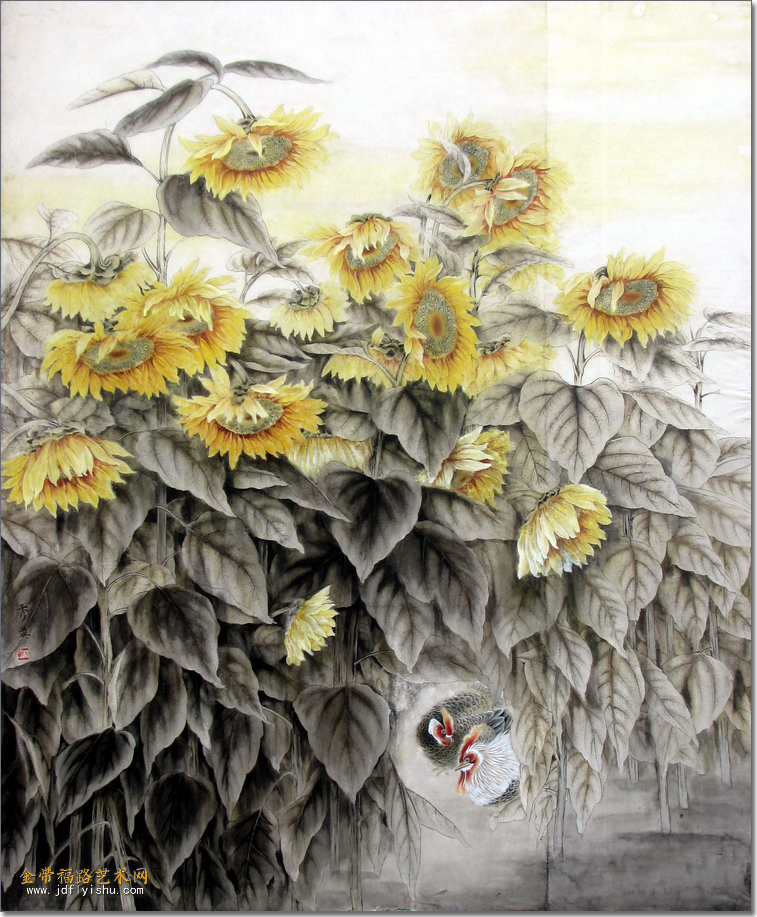 3向日葵华彩系列--《阳光下》.jpg