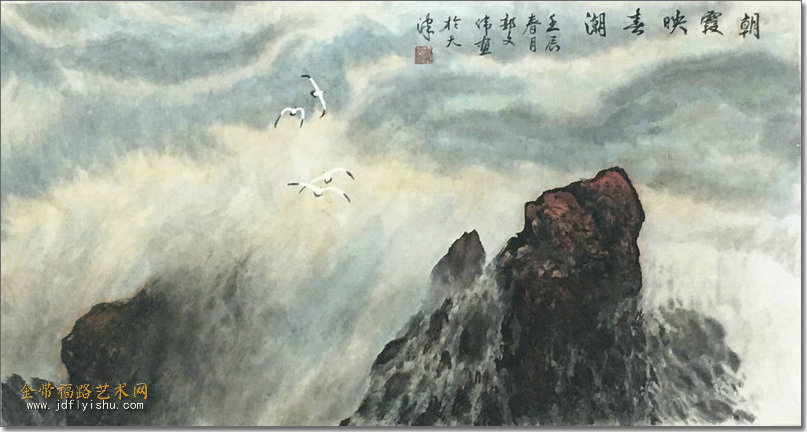 朝霞映春潮(30x68cm).jpg
