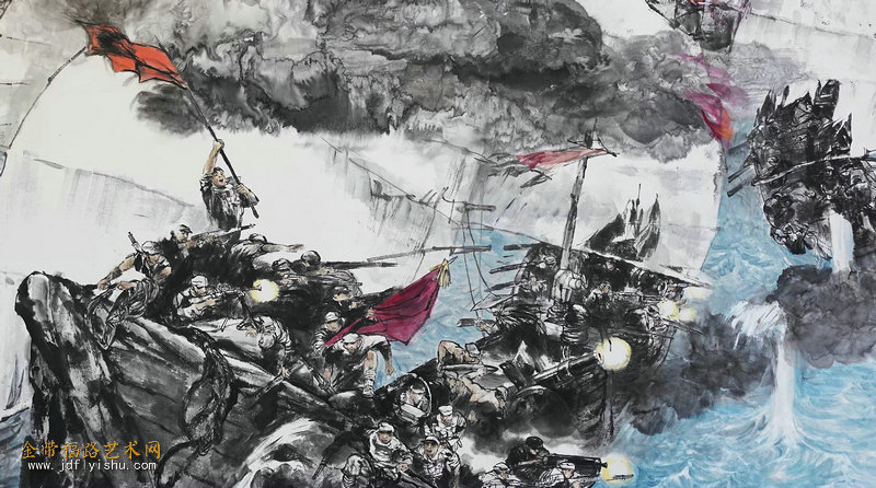 解放海南大战120x180cm_（局部）_副本.jpg