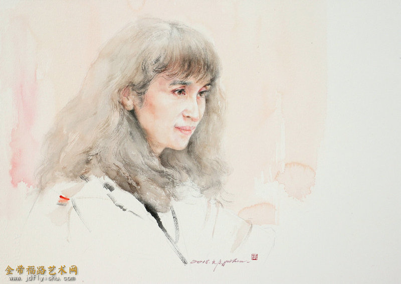 《眸》56X36cm 2018.JPG