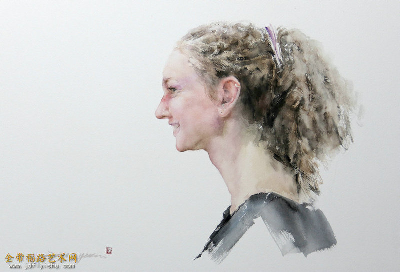 《捷克女郎》56X36cm 2018.jpg