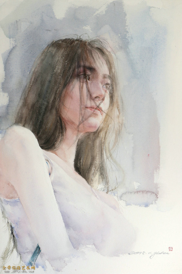 《都市佳人》56X36cm 2018.JPG