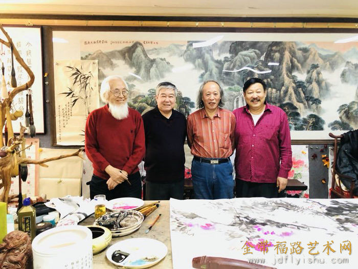 天津师范大学书画院,天津炎黄文化研究会举办庆两会书画艺术交流活动