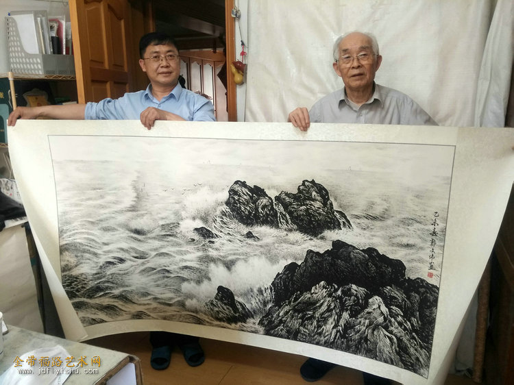 3郭文伟向天航院成立40周年赠送作品《焦墨心境》.jpg