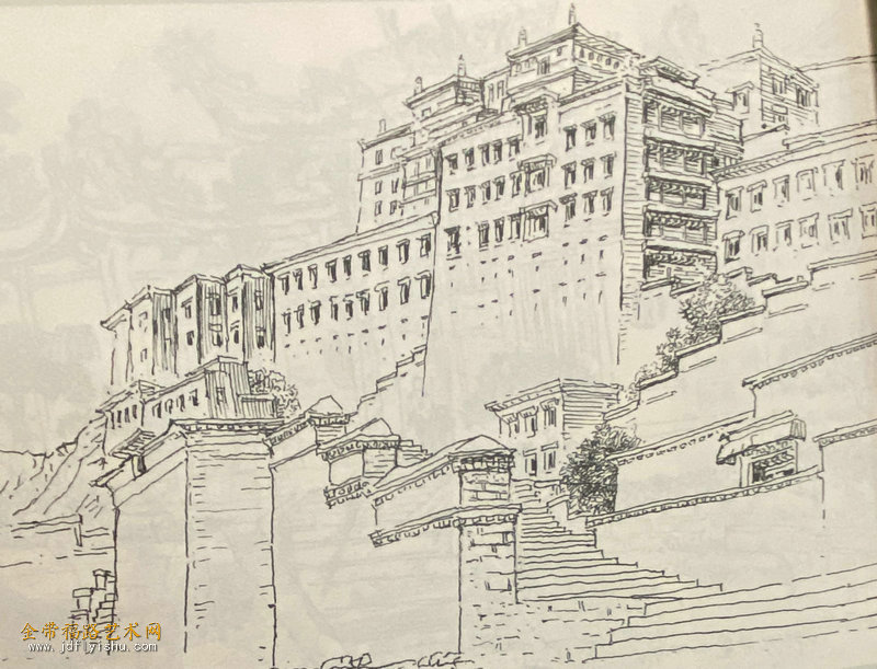 布达拉宫（写生作品）.jpg