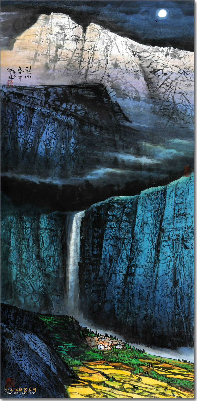 彩墨挥洒江山情系巴山蜀水向中林山水画作品创作与思维文张本平