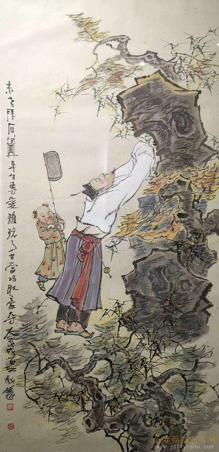 寄情丹青——曹留夫人物画展在安徽广德揭幕【金带福路艺术网】