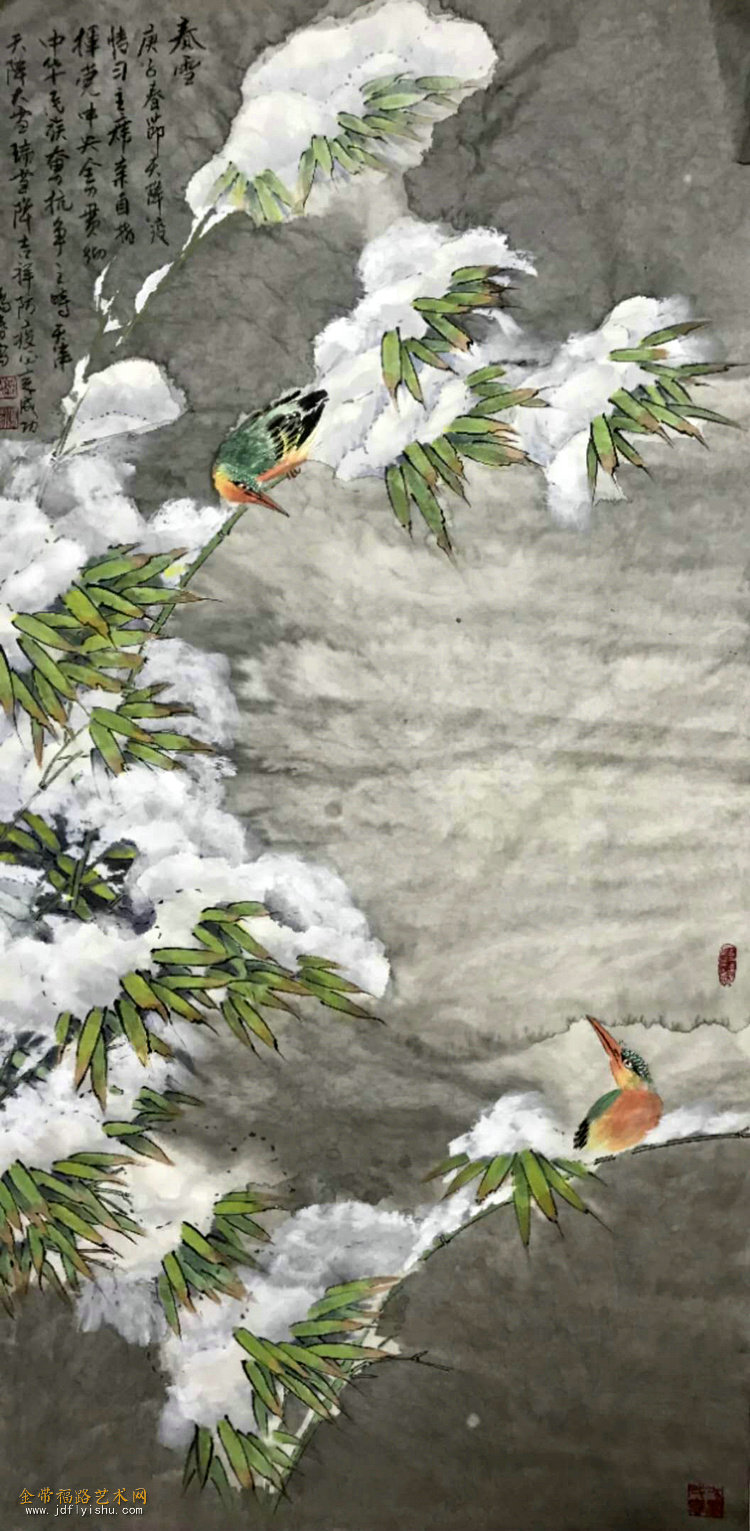 7《春雪》 国画 郭鸿春.jpg