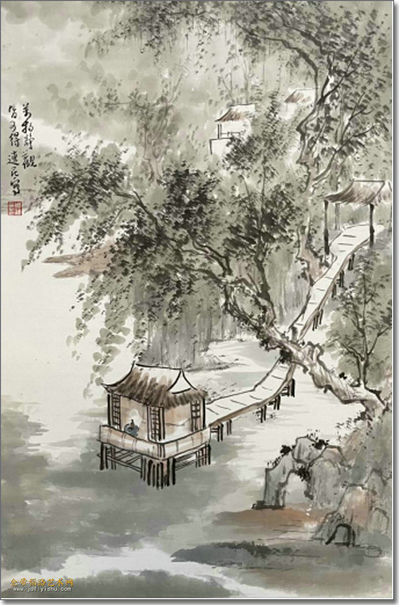 天津美术学院首届水墨为上山水画高研班毕业作品展开幕