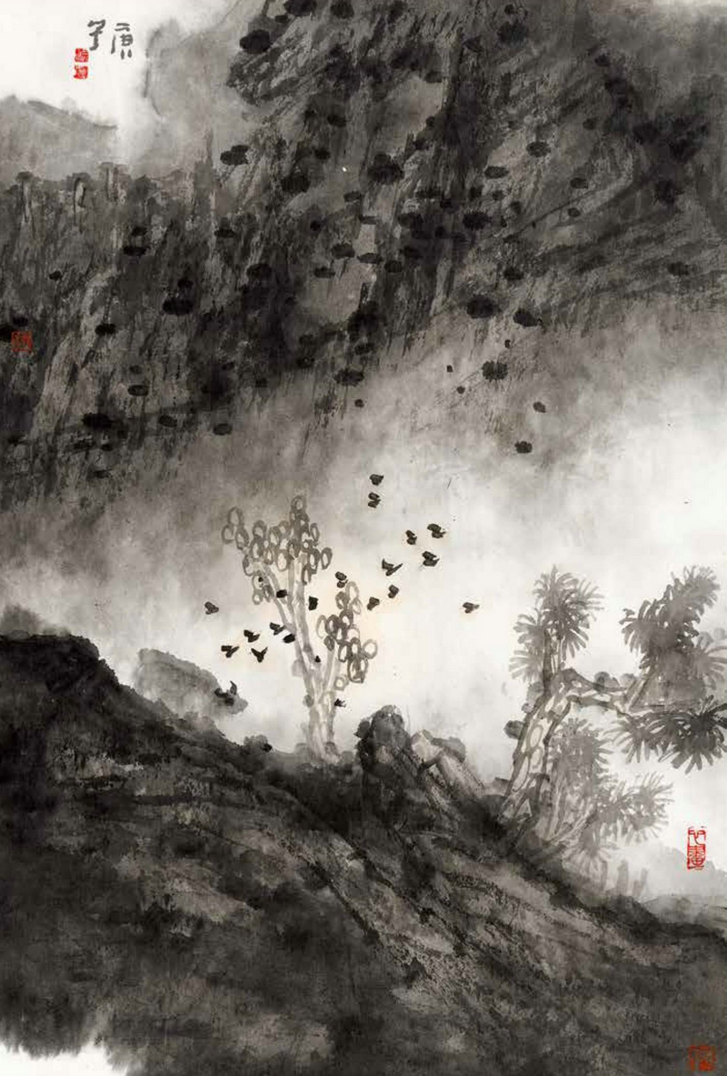 展览进行中第六篇马驰等观展天津二ji艺术作品展接受专访