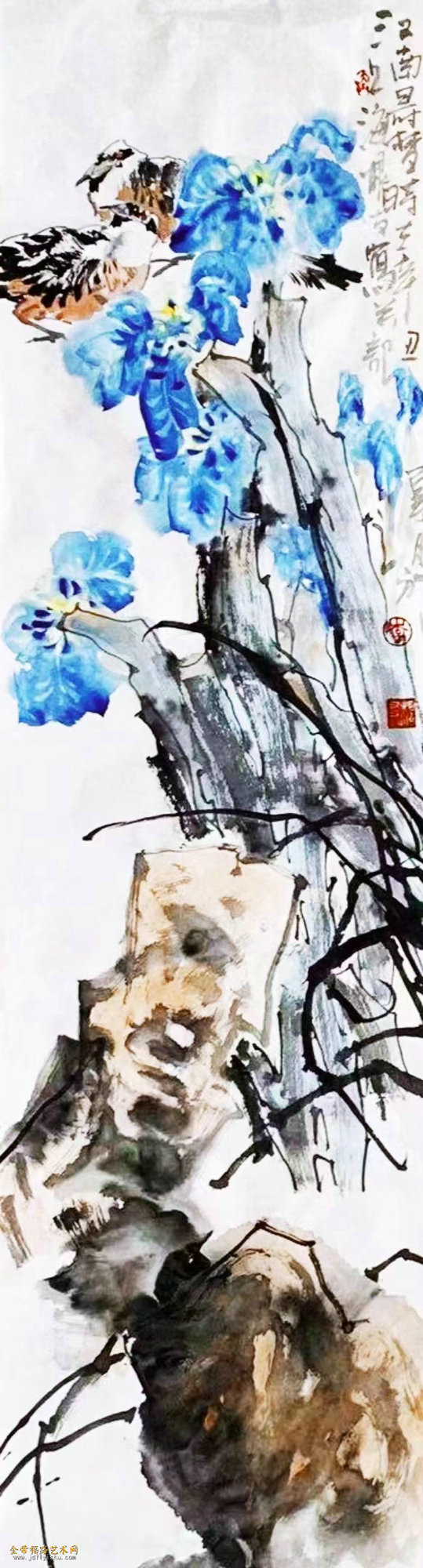 李根友花鸟画图片