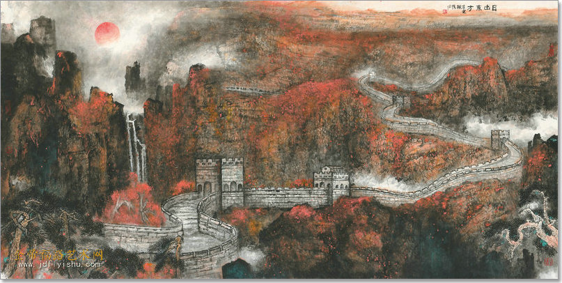 郭文伟南北融合大景山水画的开拓者纪振民姬俊尧联手创新成功的机缘和