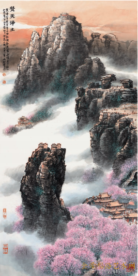 《梵天净土》138cmx68cm