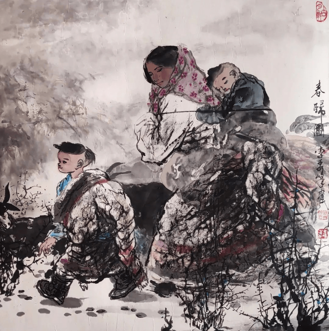 中国梦劳动美庆五一书画家李秀峰国画作品网络展