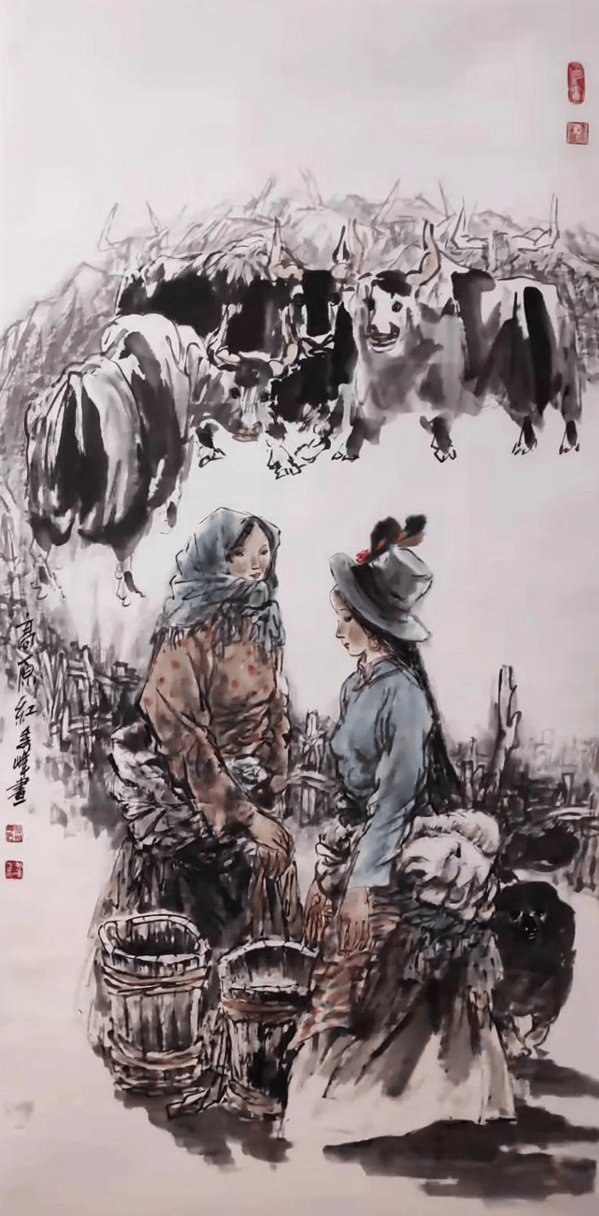 中国梦劳动美庆五一书画家李秀峰国画作品网络展